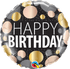 Metallic Dots <br> Happy Birthday